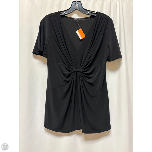 Top Short Sleeve By Daisy Fuentes In Black, Size: M
