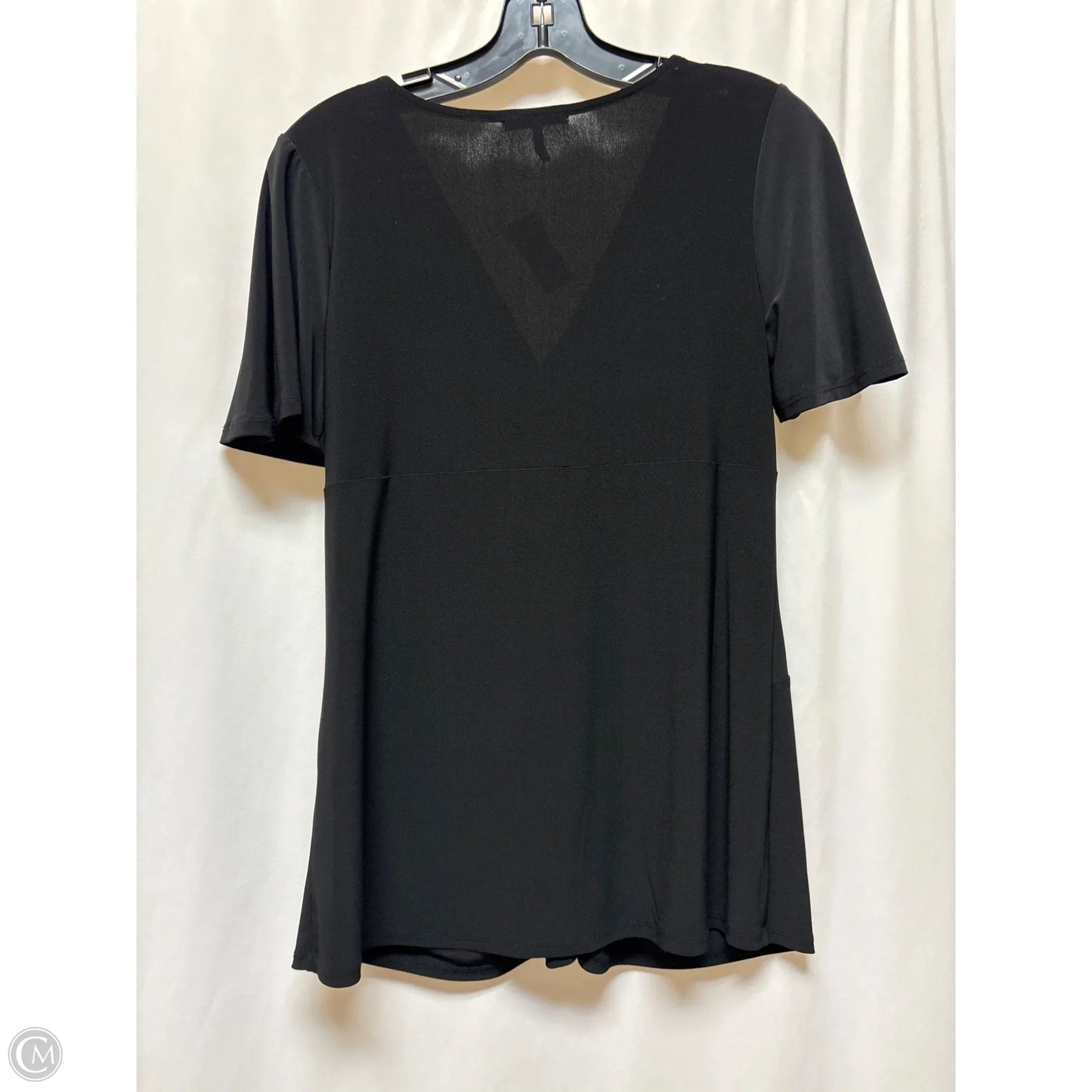 Top Short Sleeve By Daisy Fuentes In Black, Size: M
