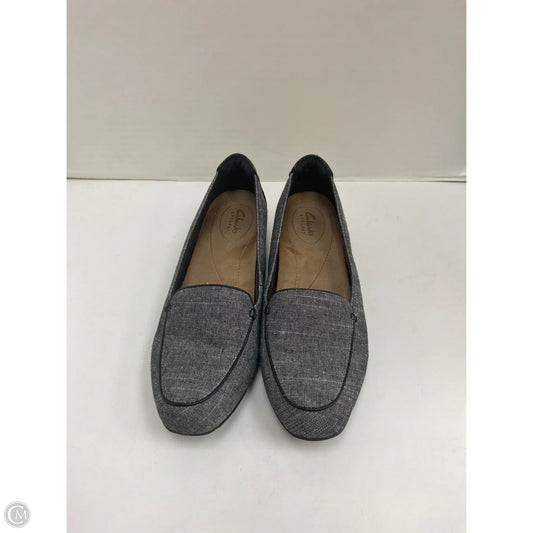 Shoes Heels Block By Clarks In Grey, Size: 7.5