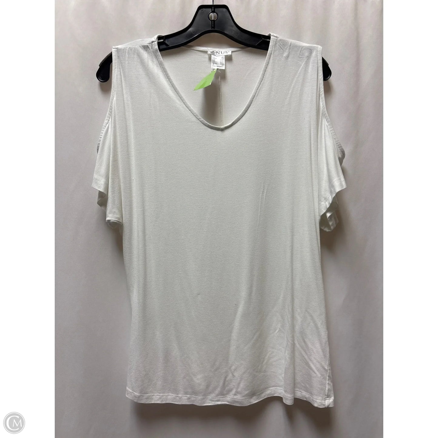 Top Short Sleeve By Venus In White, Size: Xs