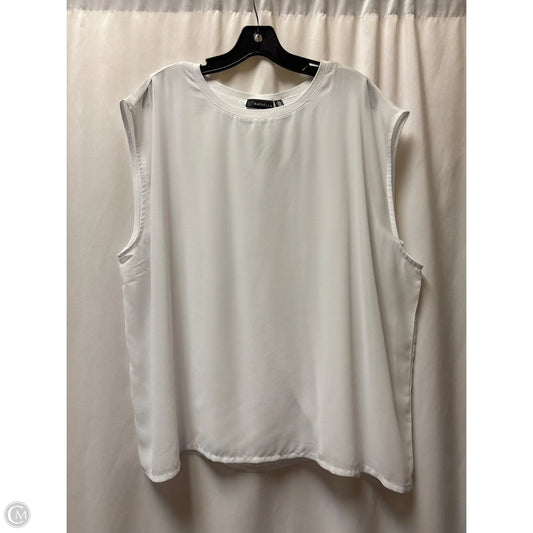 Athletic Top Short Sleeve By Rafaella In White, Size: 2x