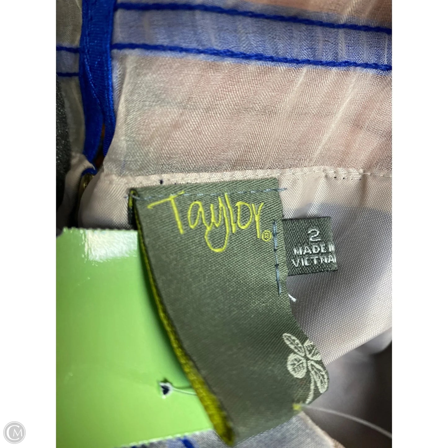 Dress Casual Midi By Taylor In Blue, Size: Xs