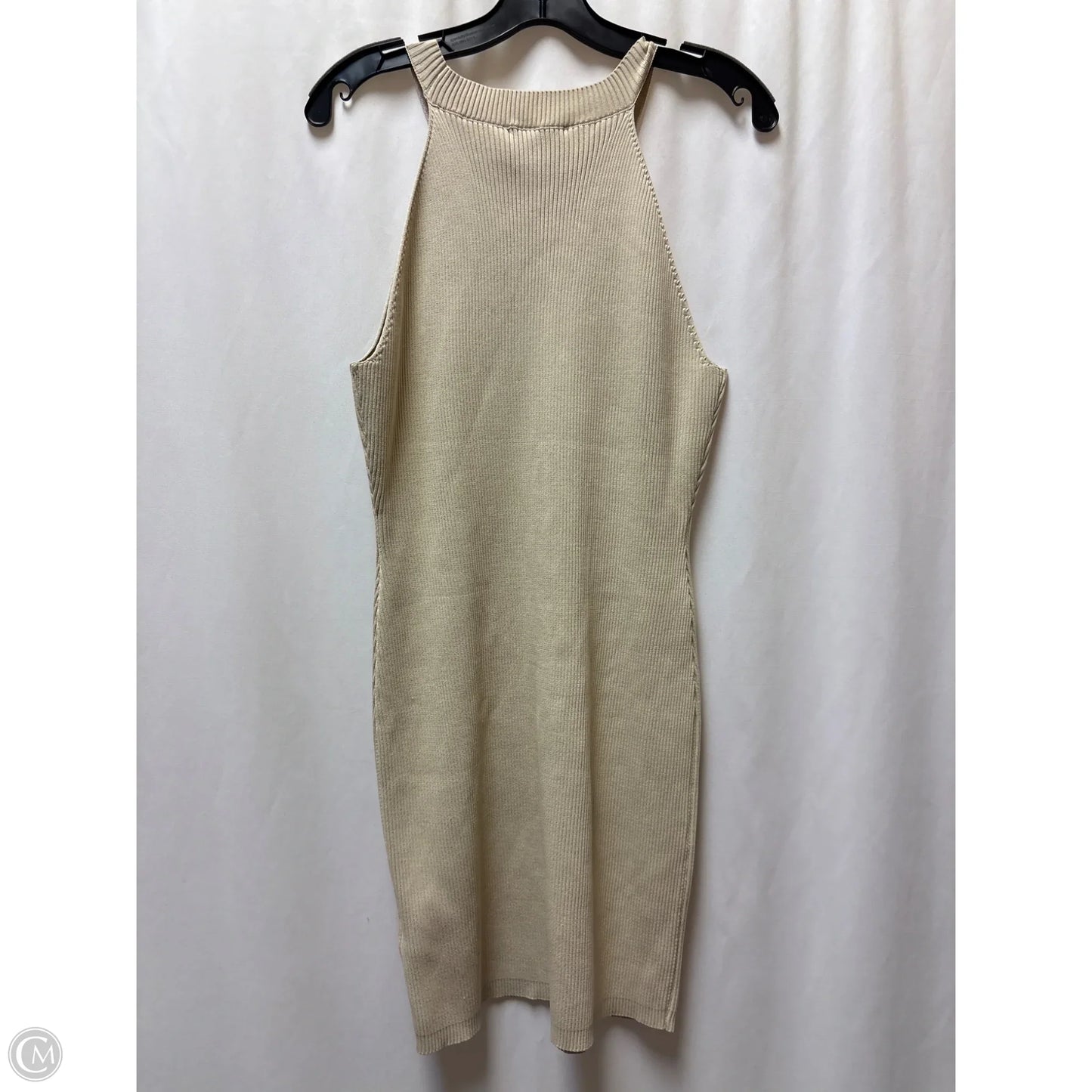 Dress Casual Midi By Clothes Mentor In Tan, Size: Xl