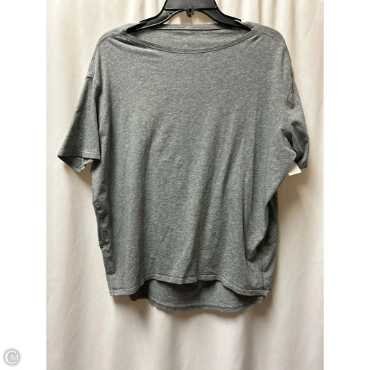 Top Short Sleeve By Lululemon In Grey, Size: M