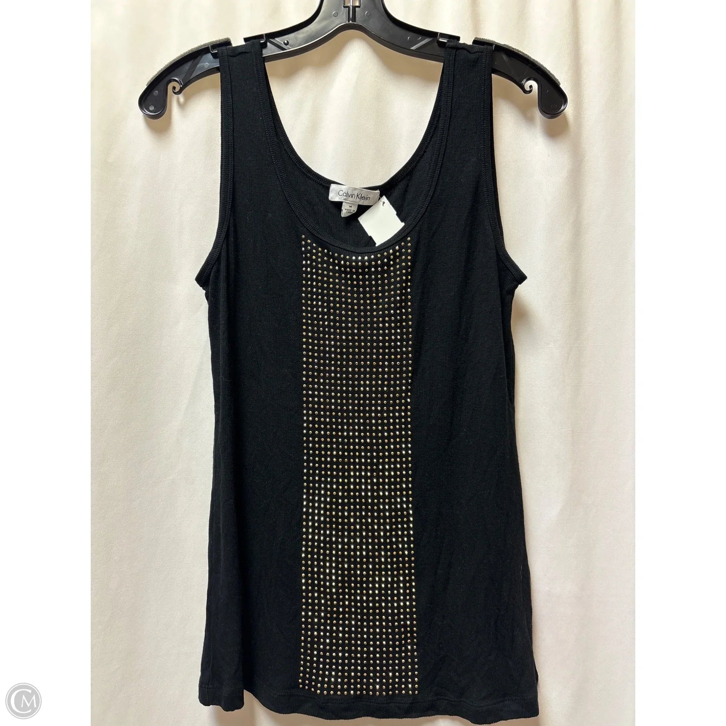 Tank Top By Calvin Klein In Black, Size: M
