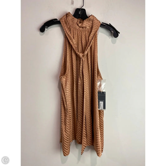 Top Sleeveless By Worthington In Bronze, Size: L