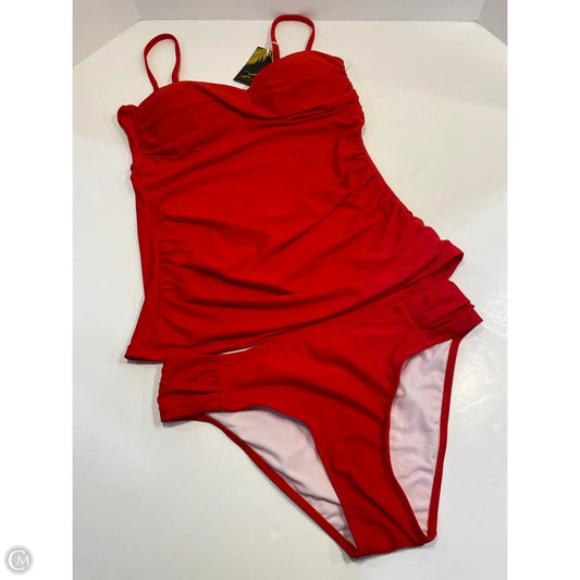 Swimsuit 2pc By Clothes Mentor In Red, Size: L