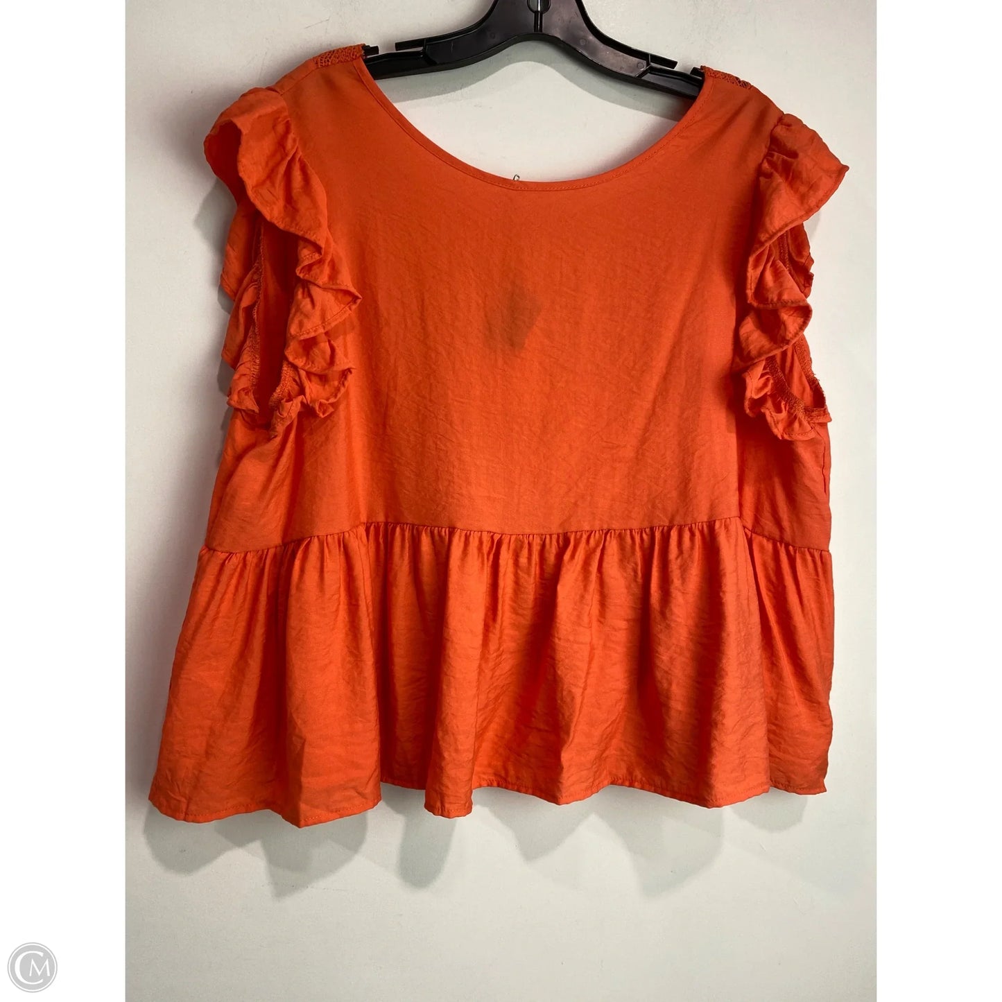 Top Short Sleeve By Clothes Mentor In Coral, Size: Xl