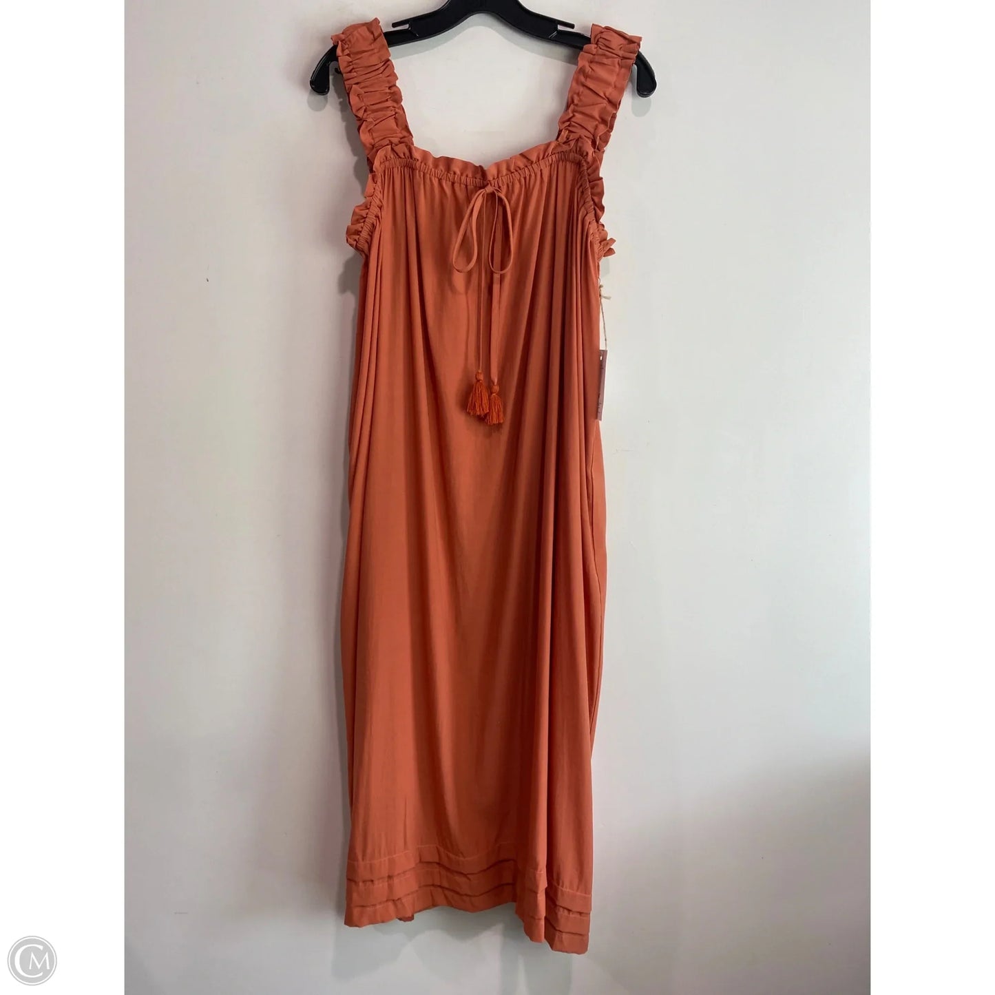 Dress Casual Midi By Gigio In Orange, Size: S