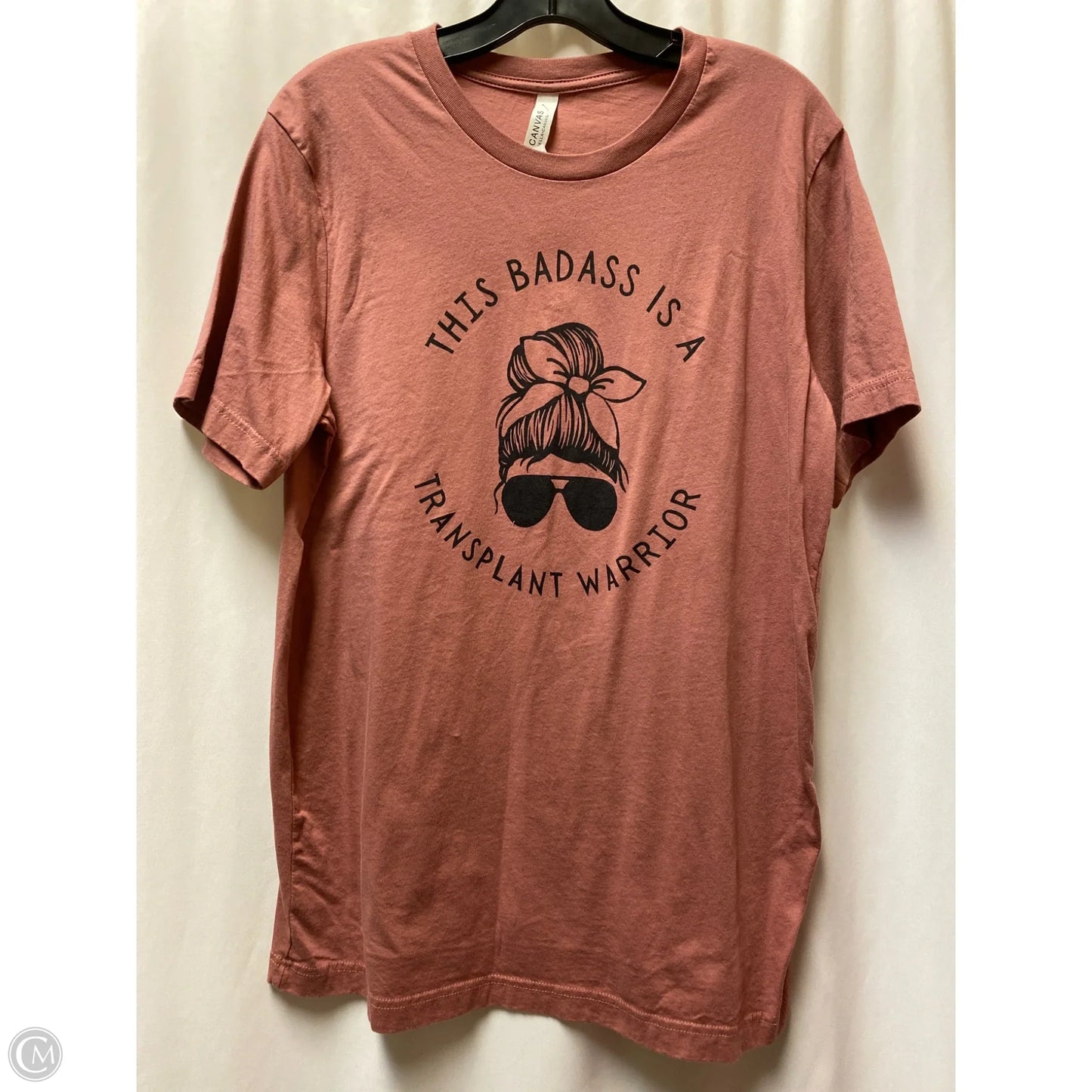 Top Short Sleeve By Canvasback In Mauve, Size: L