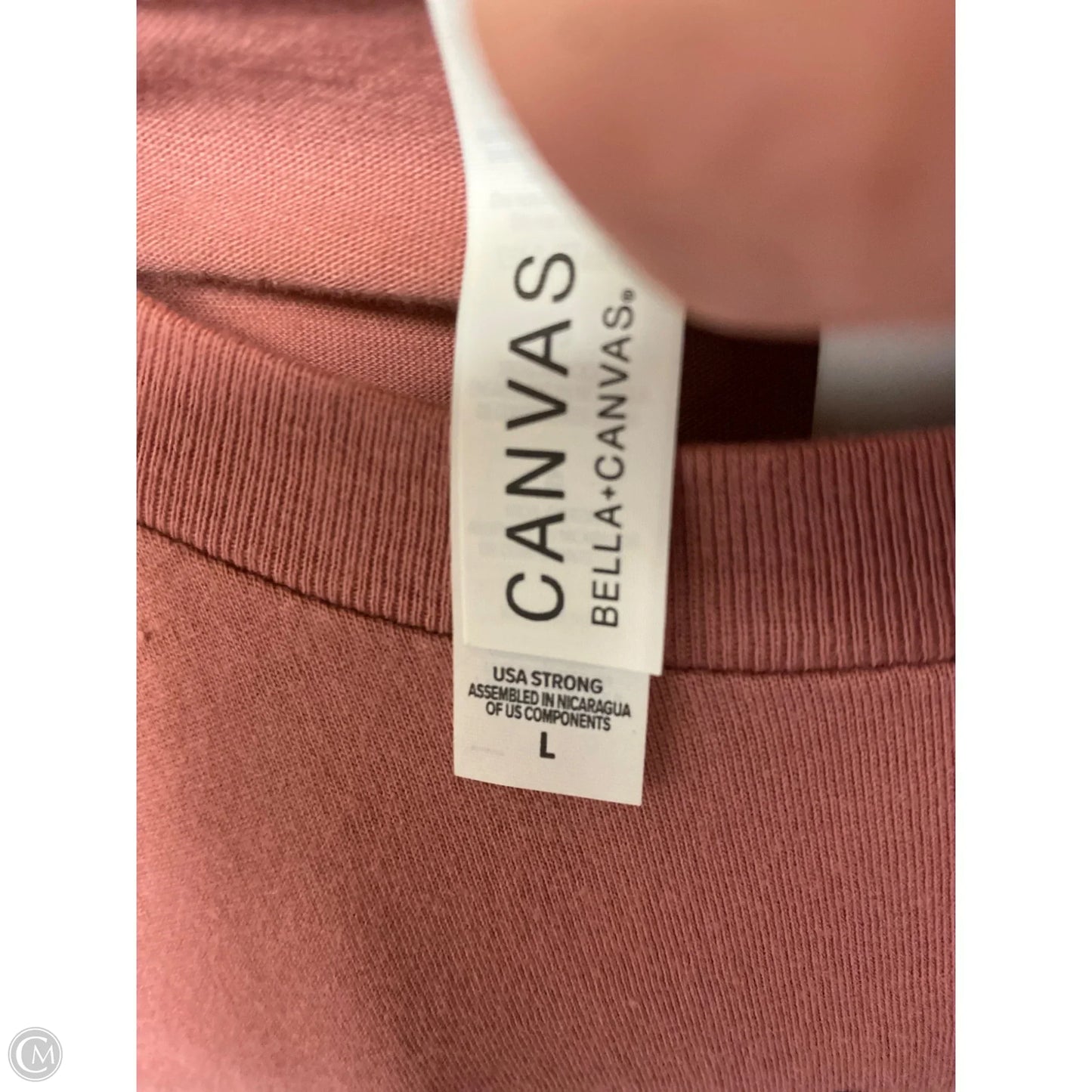 Top Short Sleeve By Canvasback In Mauve, Size: L