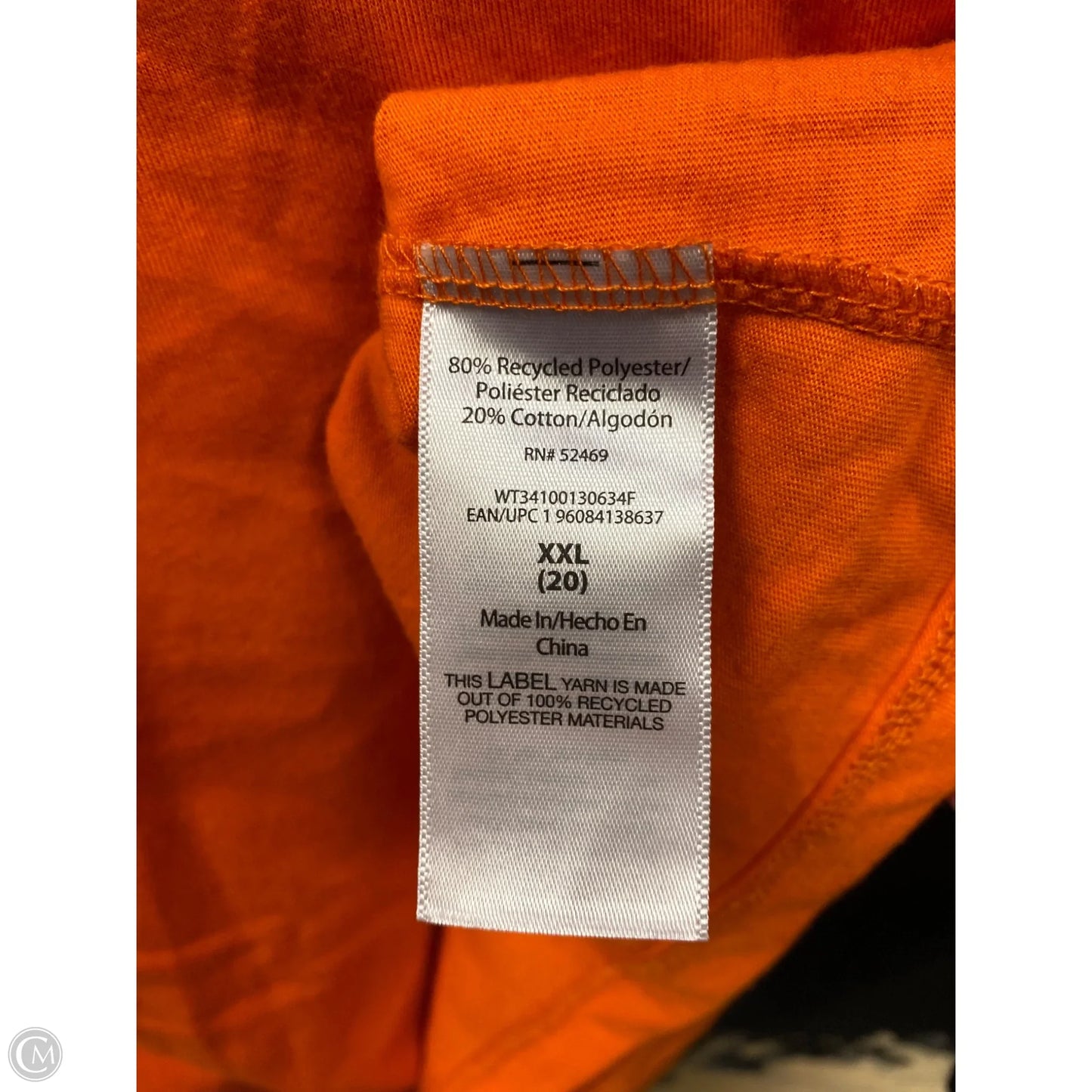 Top Short Sleeve By Clothes Mentor In Orange, Size: Xxl
