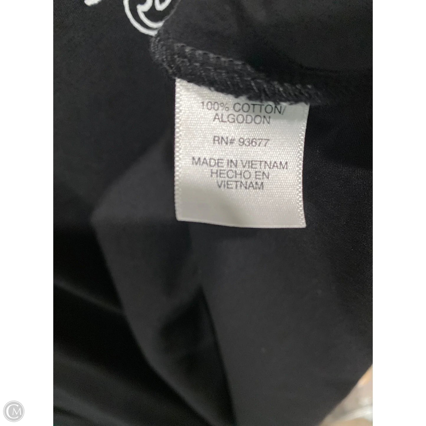 Top Short Sleeve By Clothes Mentor In Black, Size: 1x