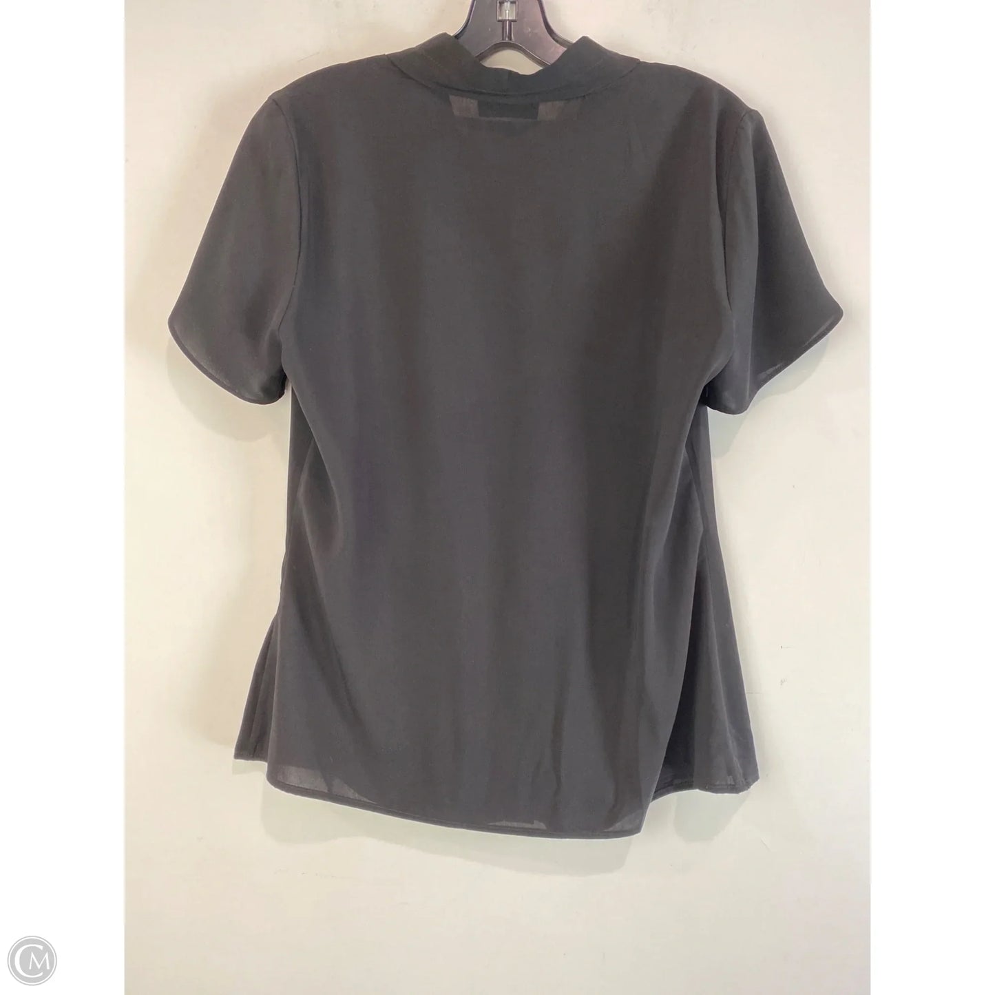 Top Short Sleeve By Calvin Klein In Black, Size: S