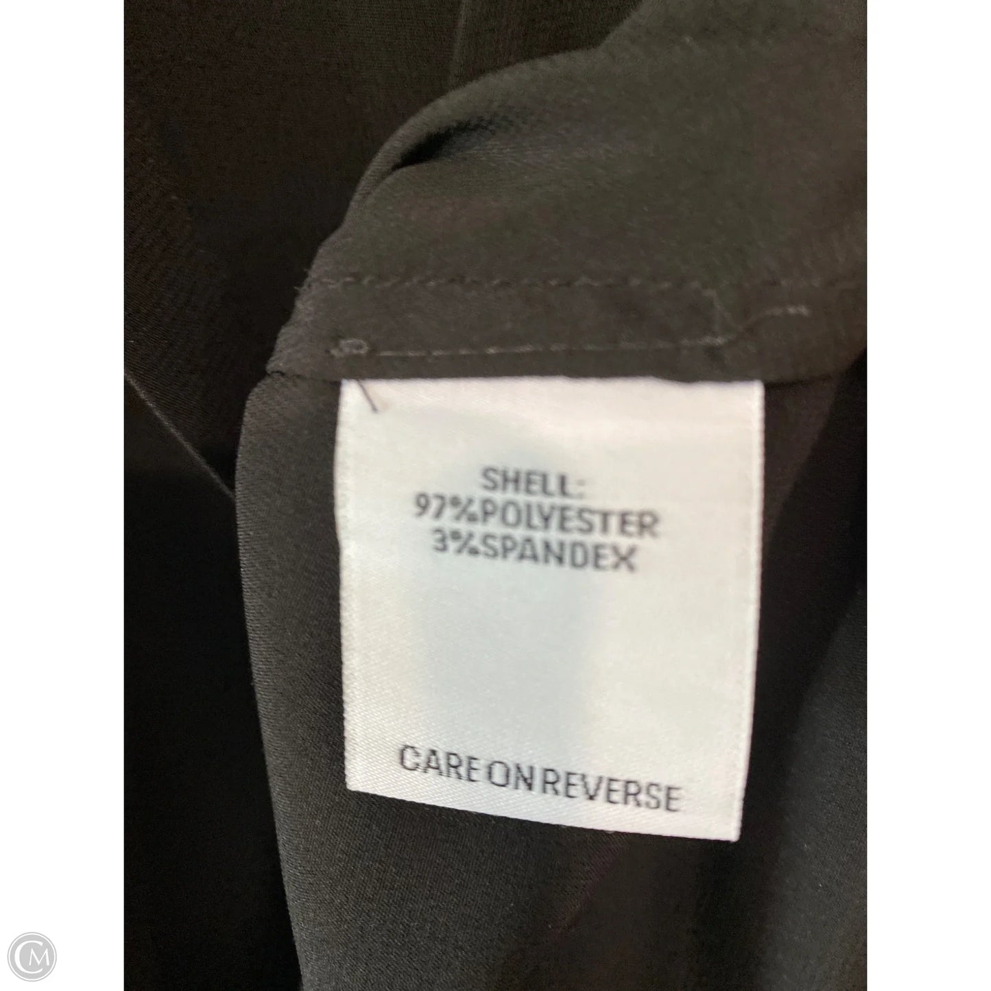 Top Short Sleeve By Calvin Klein In Black, Size: S