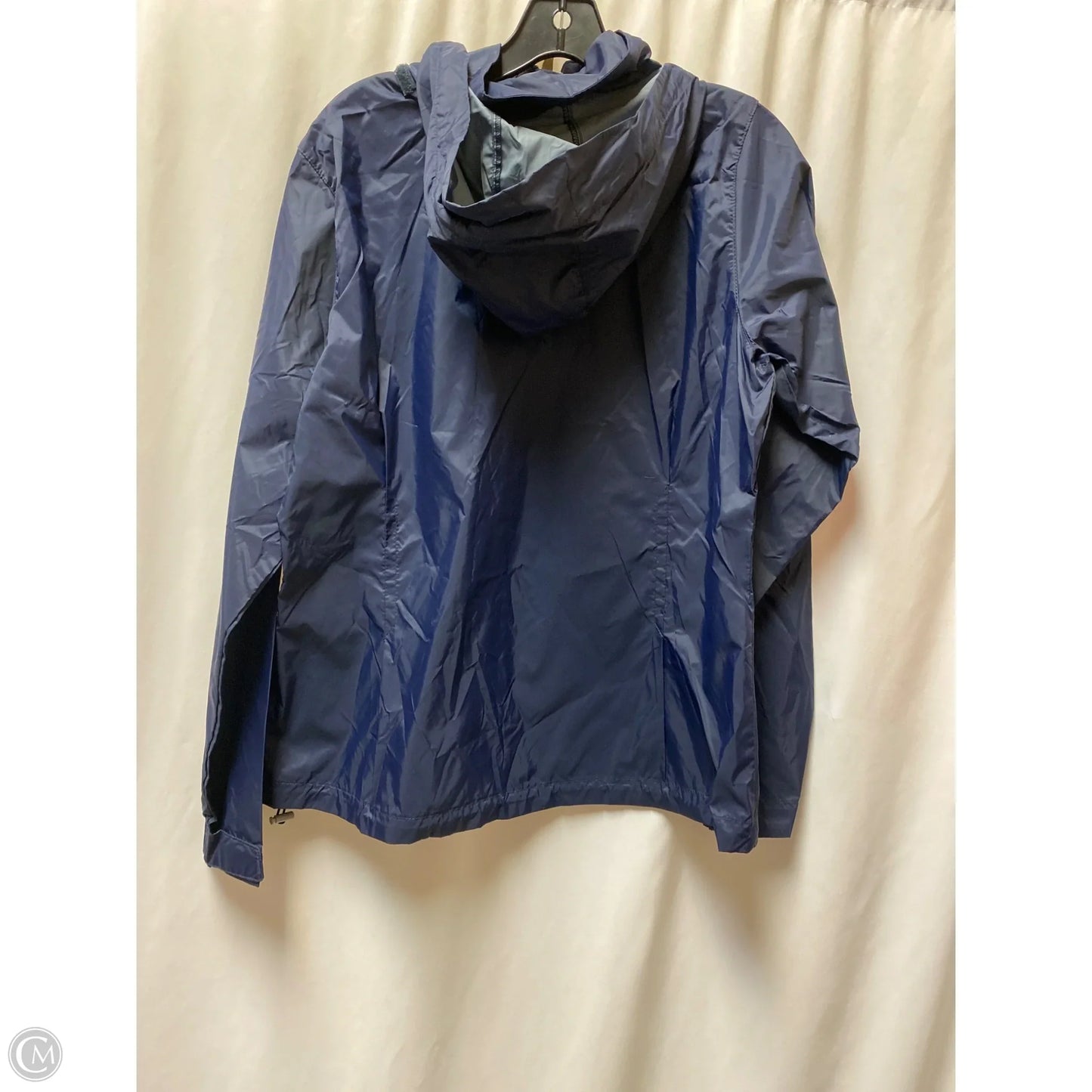 Jacket Windbreaker By Columbia In Navy, Size: L