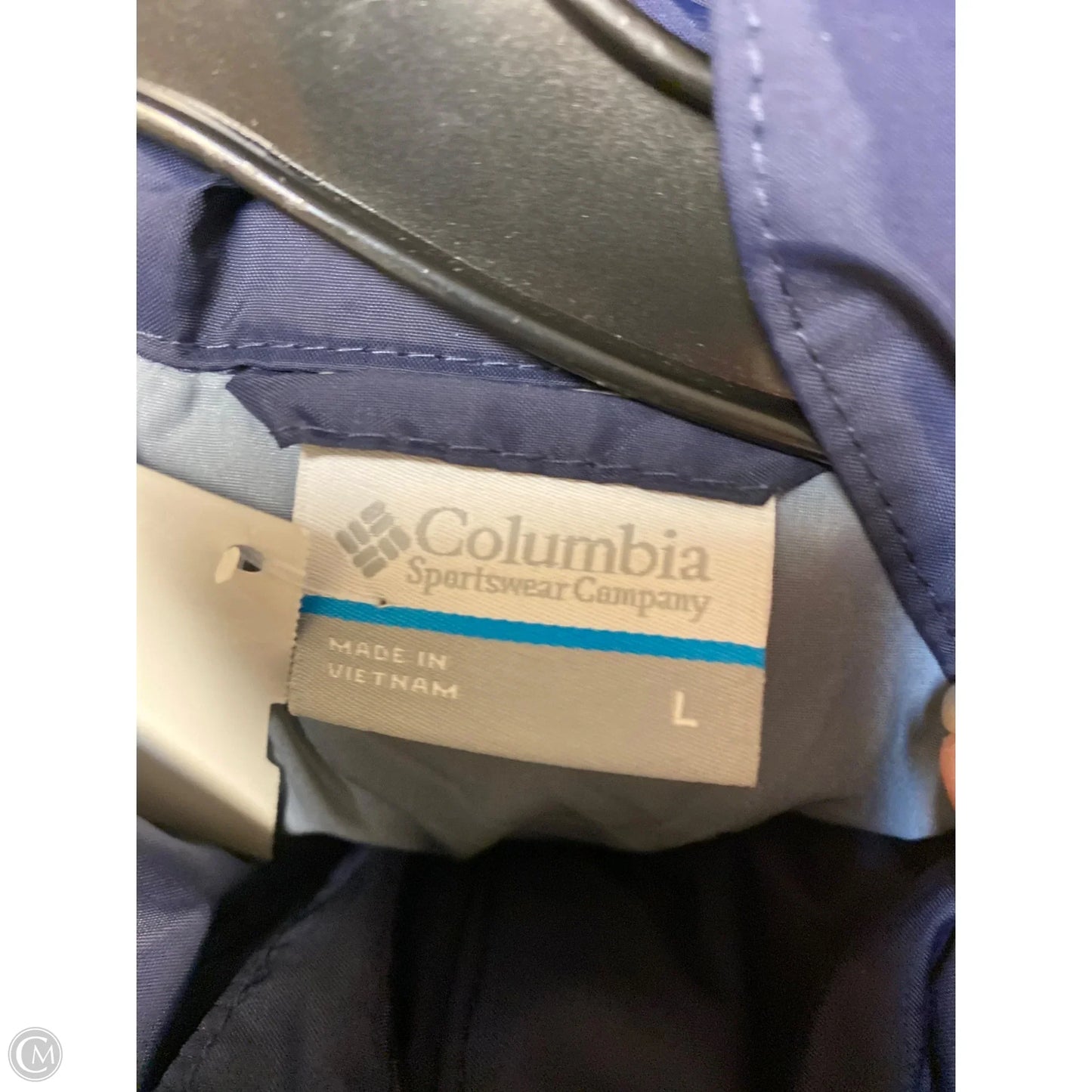 Jacket Windbreaker By Columbia In Navy, Size: L