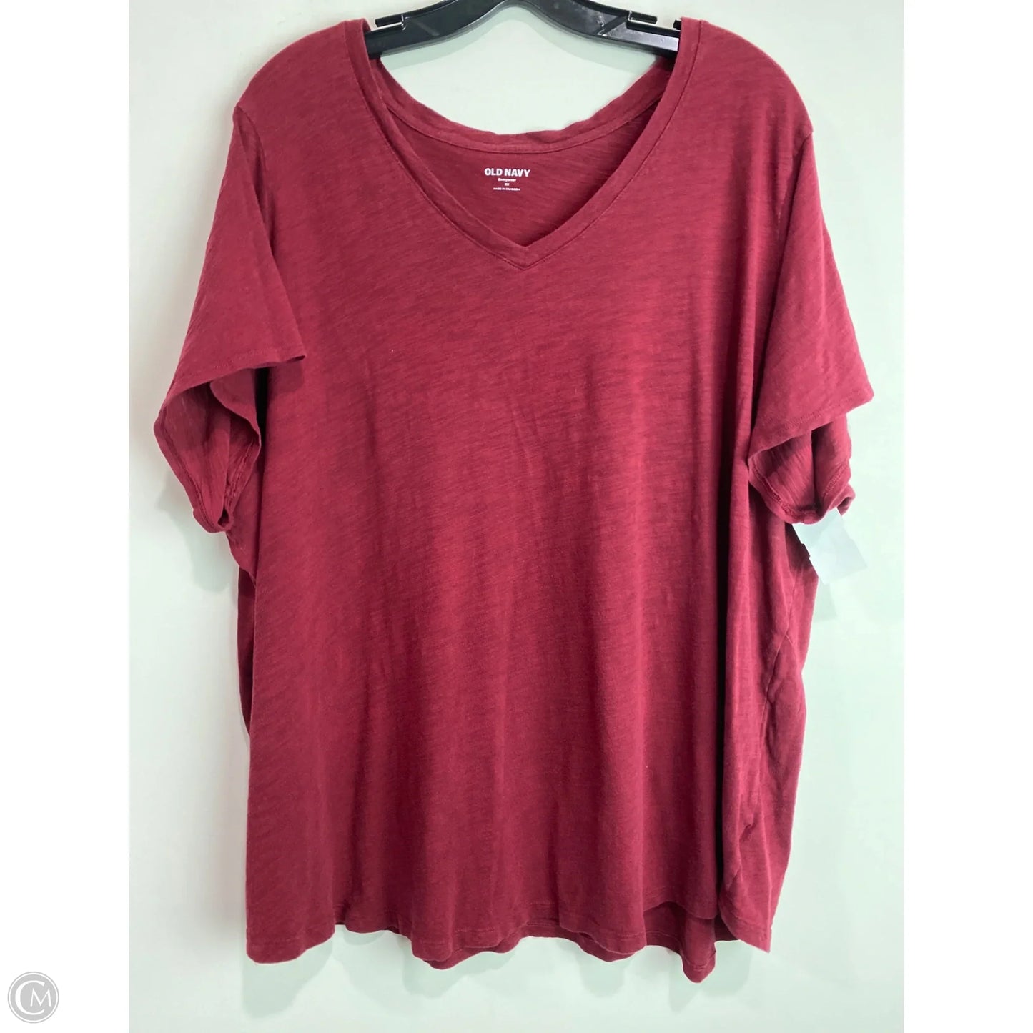 Top Short Sleeve By Old Navy In Maroon, Size: 3x