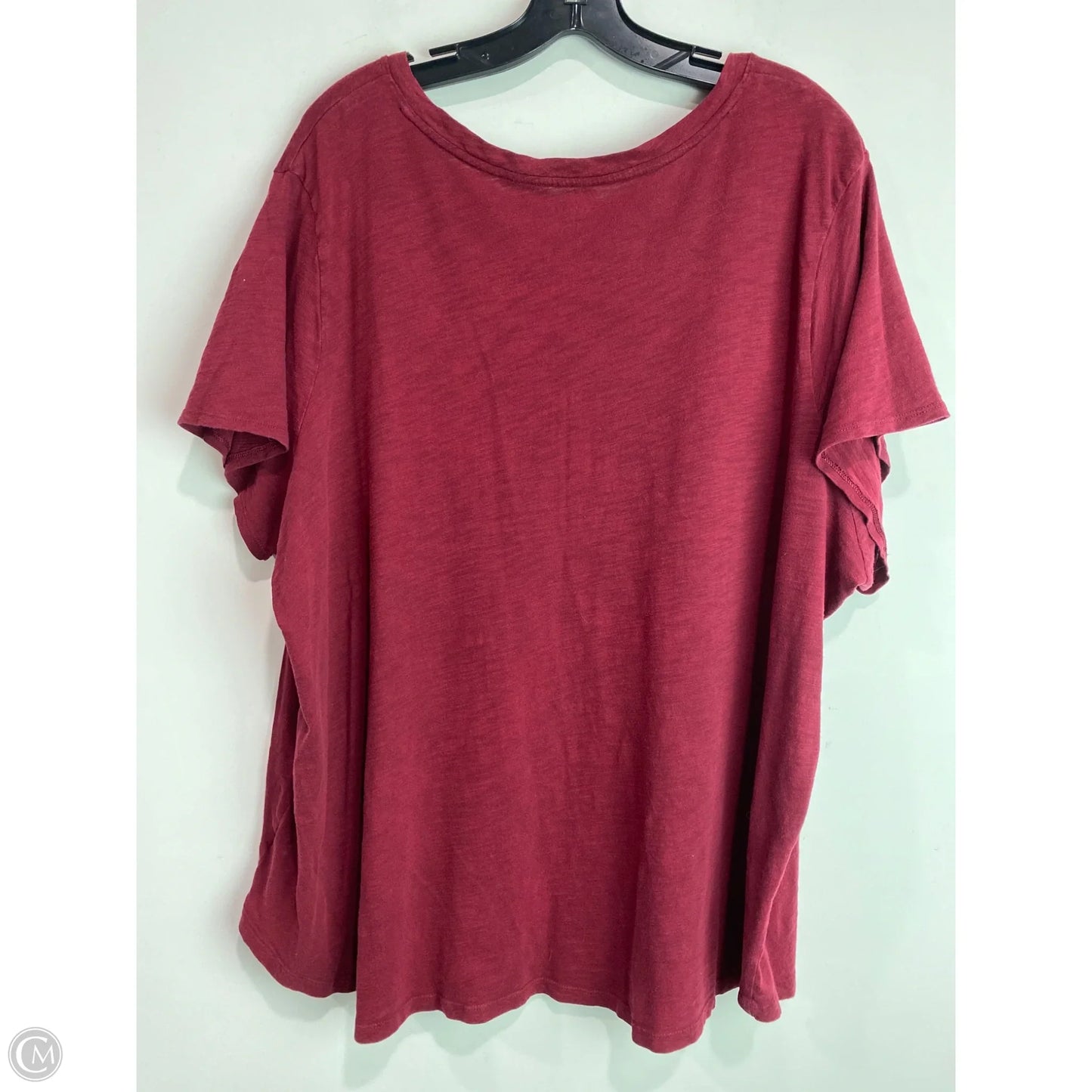 Top Short Sleeve By Old Navy In Maroon, Size: 3x