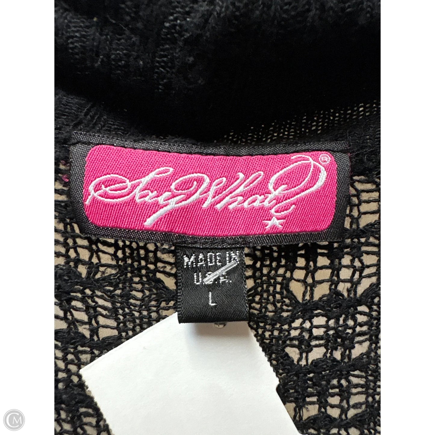 Cardigan By Say What In Black, Size: L