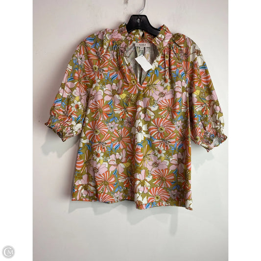 Top Short Sleeve By Clothes Mentor In Orange, Size: S