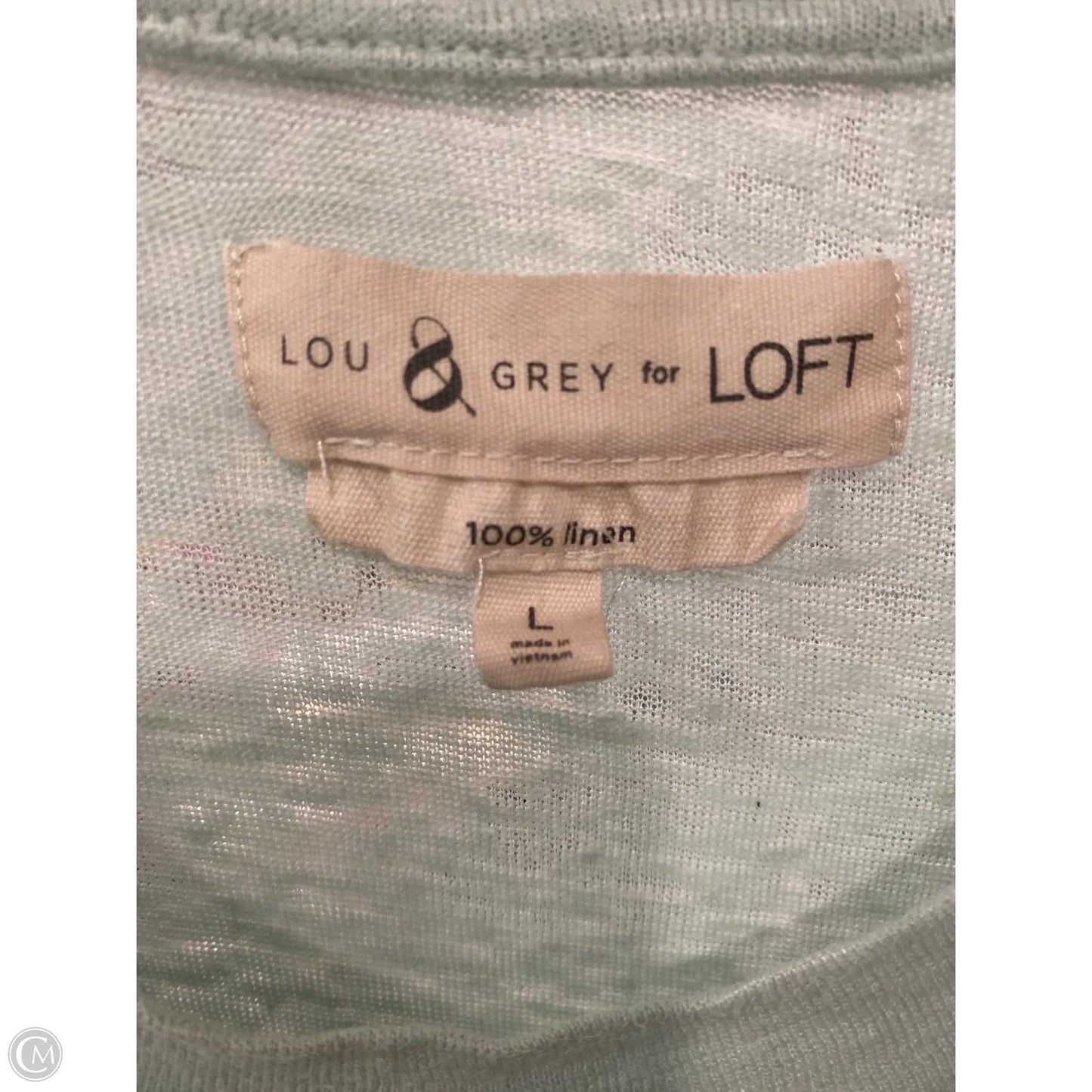 Top Short Sleeve By Lou And Grey In Green, Size: L
