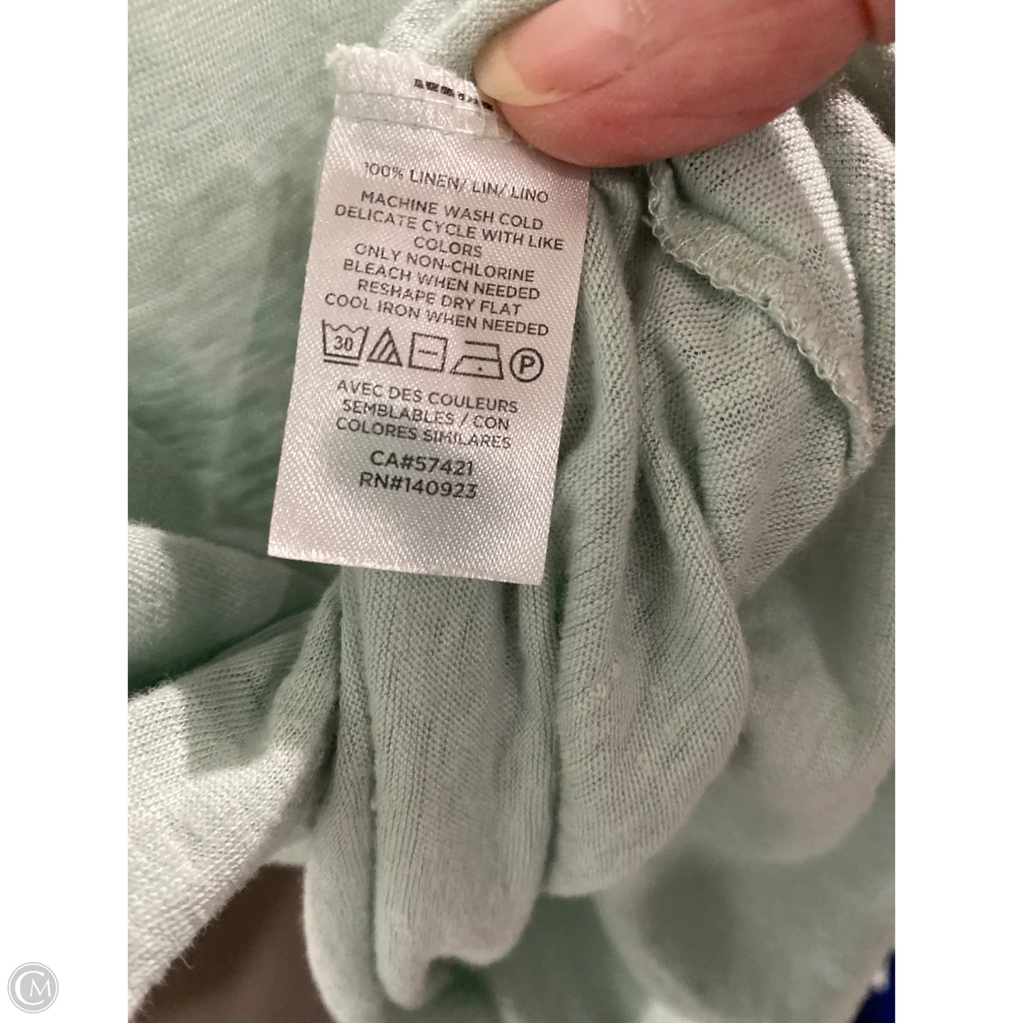 Top Short Sleeve By Lou And Grey In Green, Size: L