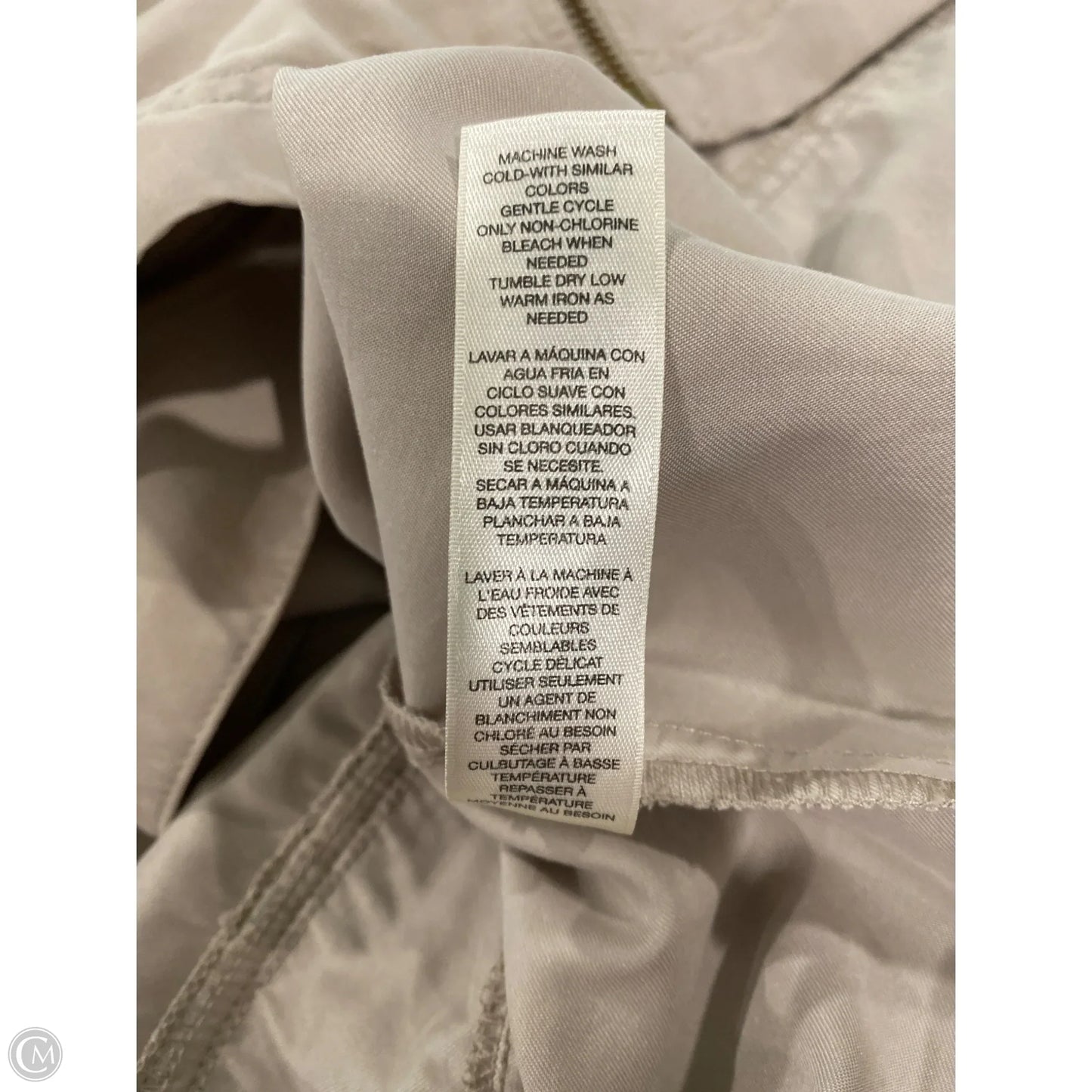 Jacket Utility By Chicos In Beige, Size: L