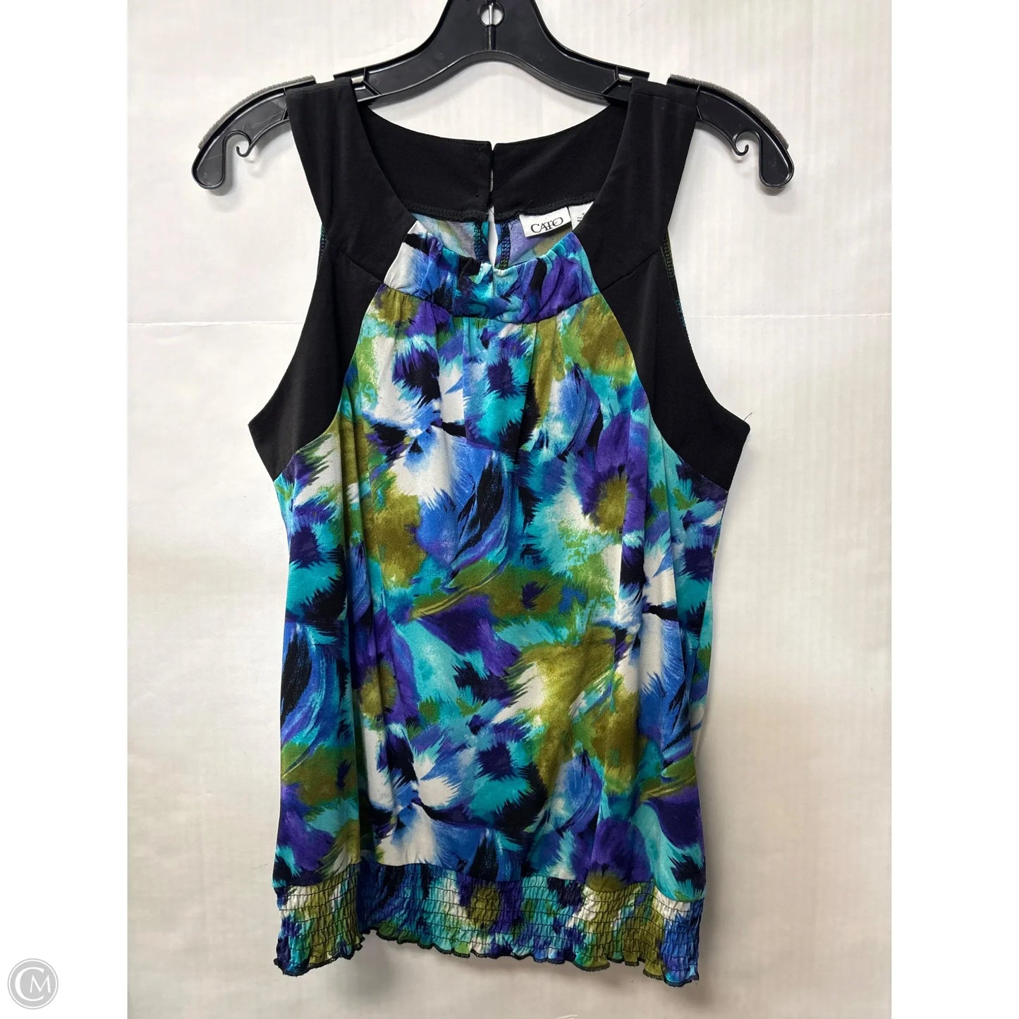 Top Sleeveless By Cato In Blue, Size: S