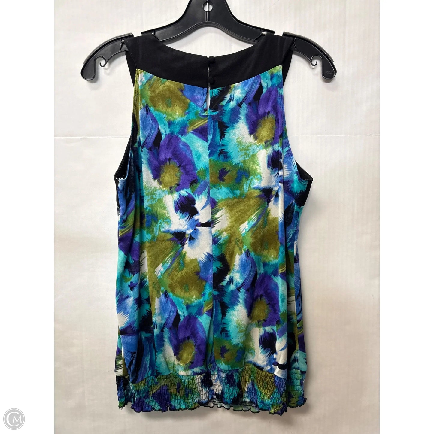 Top Sleeveless By Cato In Blue, Size: S