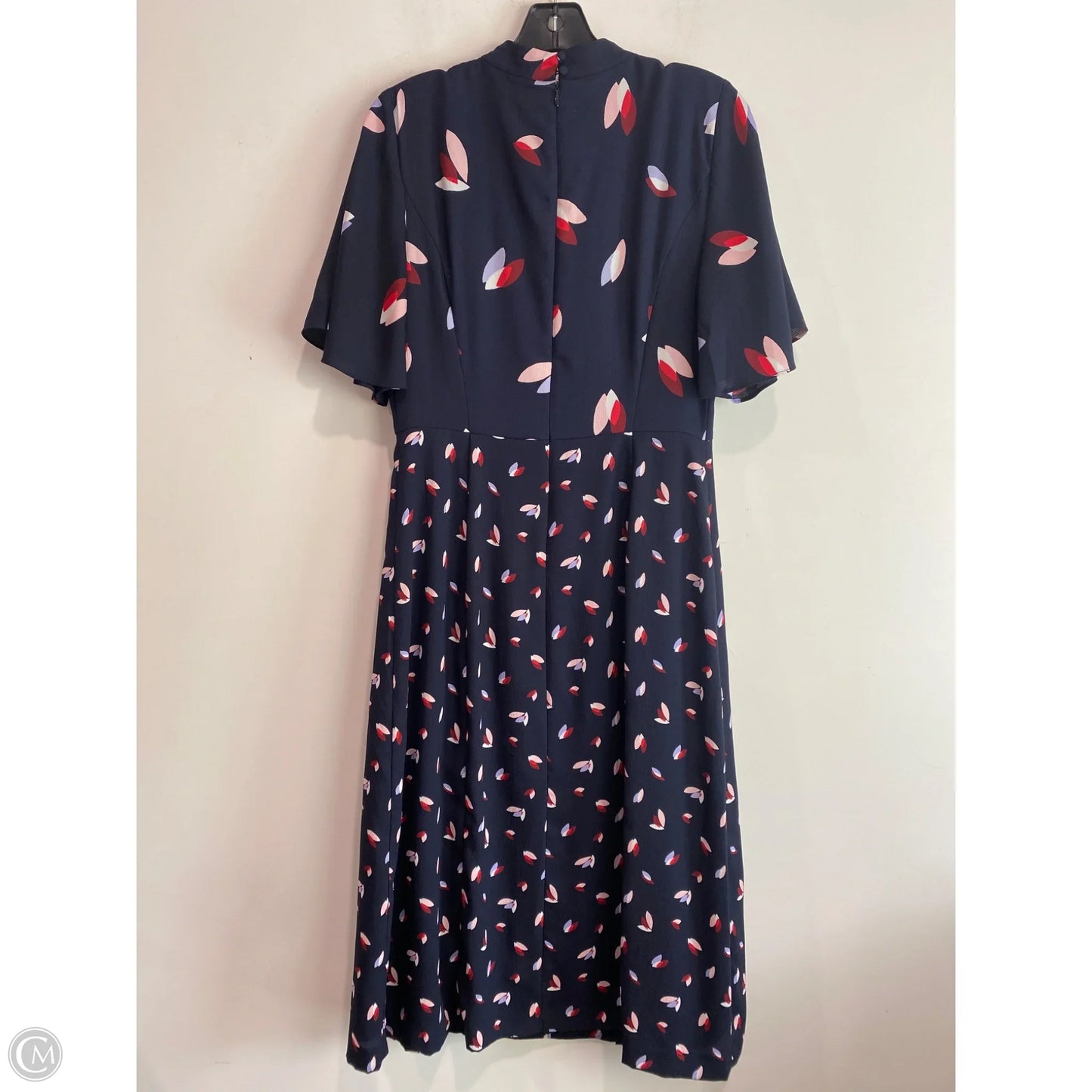 Dress Casual Midi By Ann Taylor In Navy, Size: S