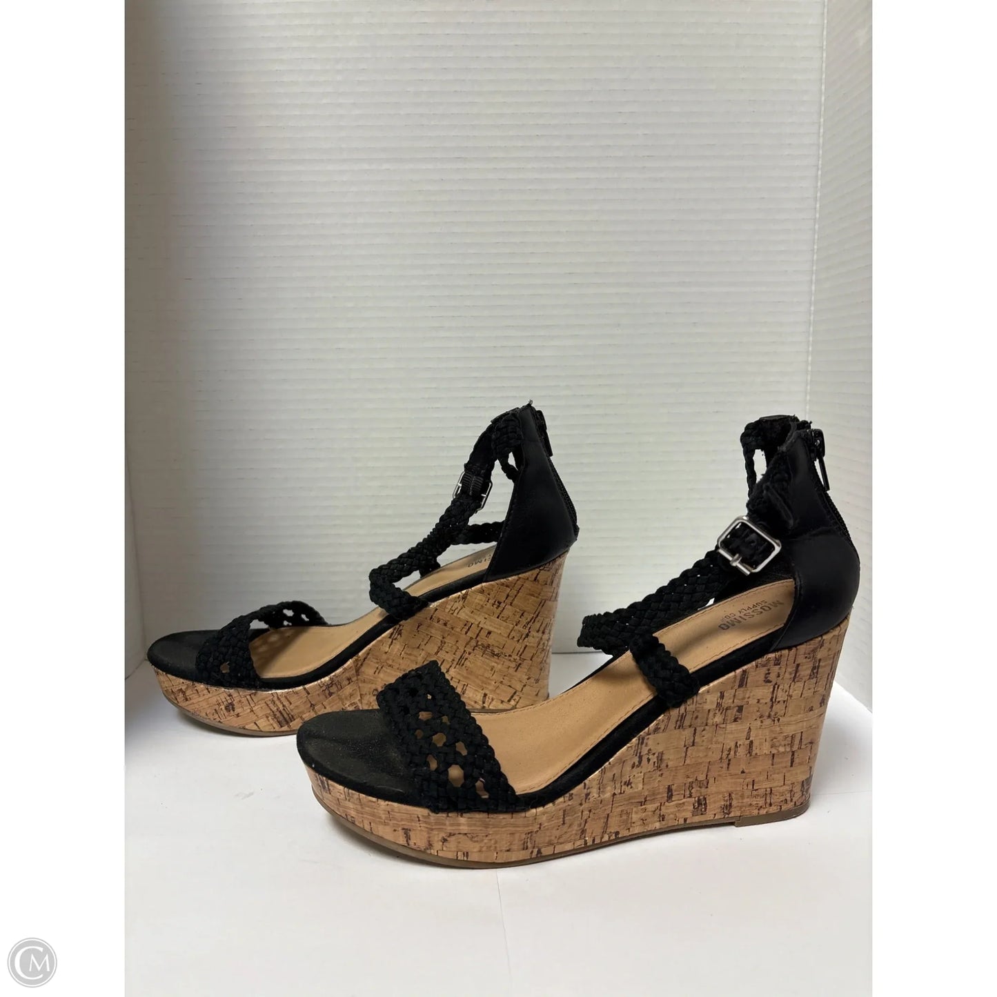 Sandals Heels Block By Mossimo In Black, Size: 8.5