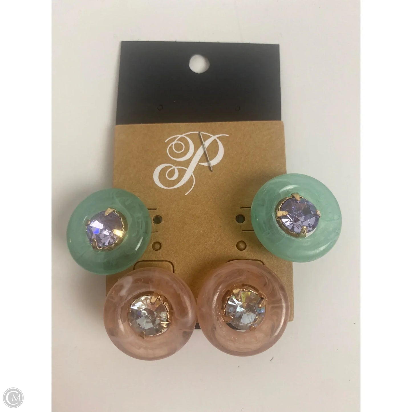 Earrings Stud By Plunder, Size: 02 Piece Set