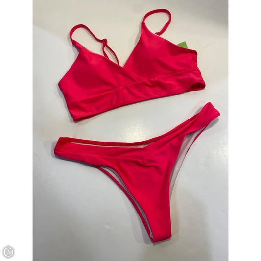 Swimsuit 2pc By Shein In Pink, Size: L