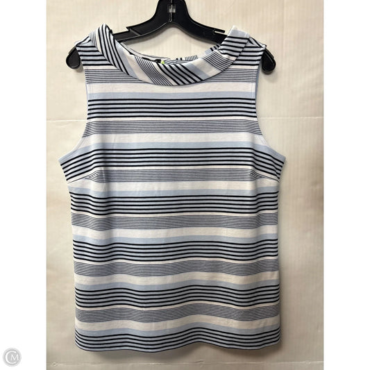 Top Sleeveless By Talbots In Blue, Size: L