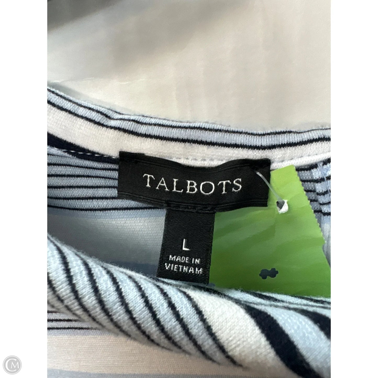 Top Sleeveless By Talbots In Blue, Size: L