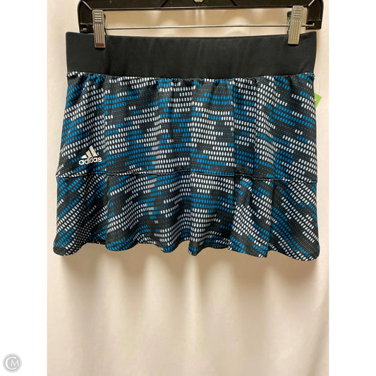 Athletic Skort By Adidas In Blue, Size: M