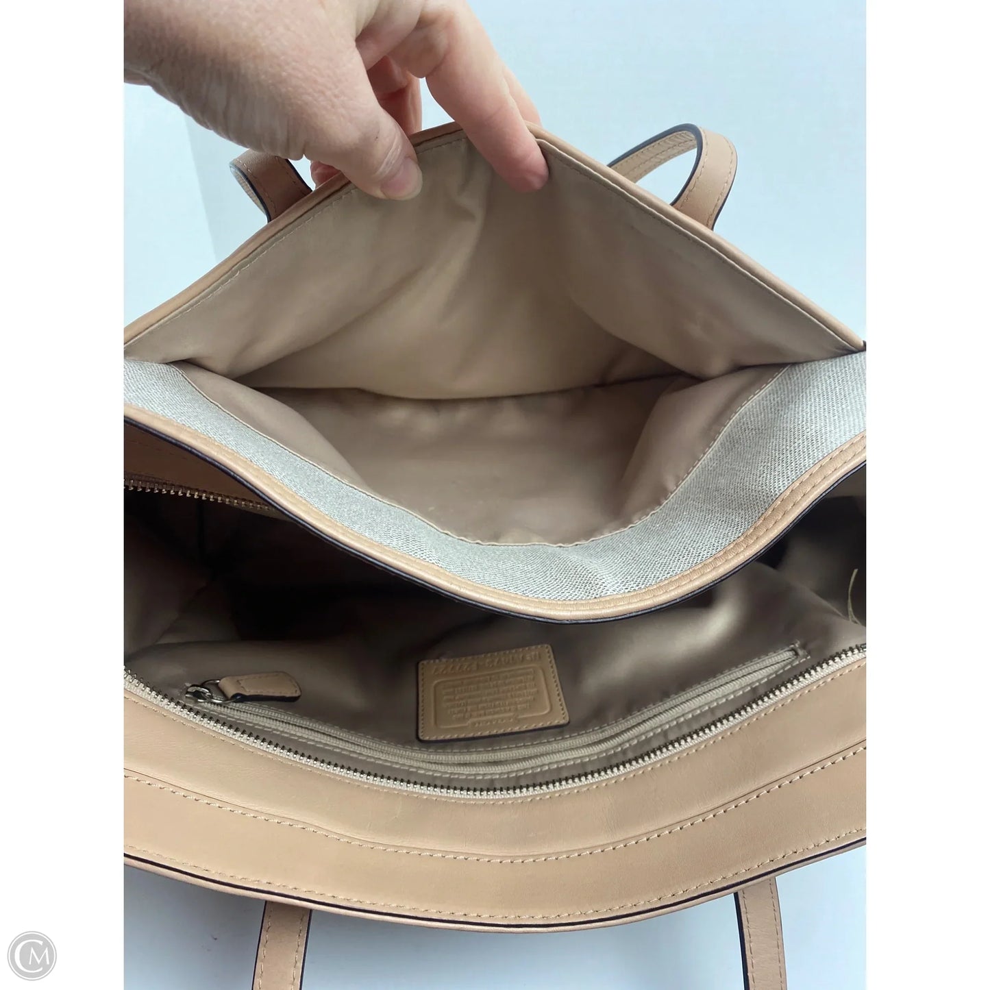Handbag Designer By Coach, Size: Large