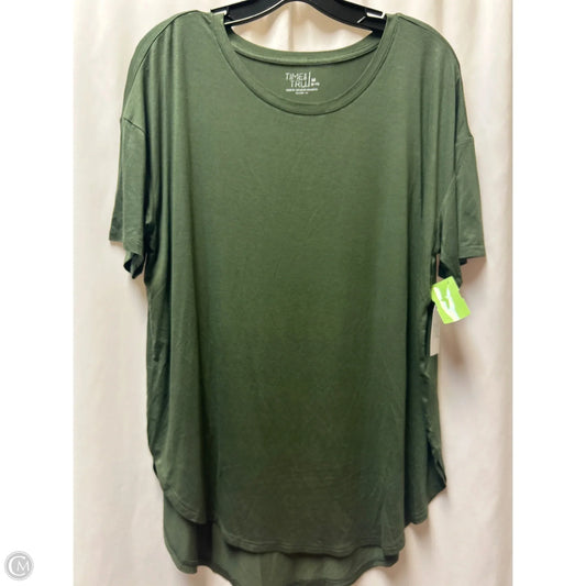 Top Short Sleeve By Time And Tru In Green, Size: M