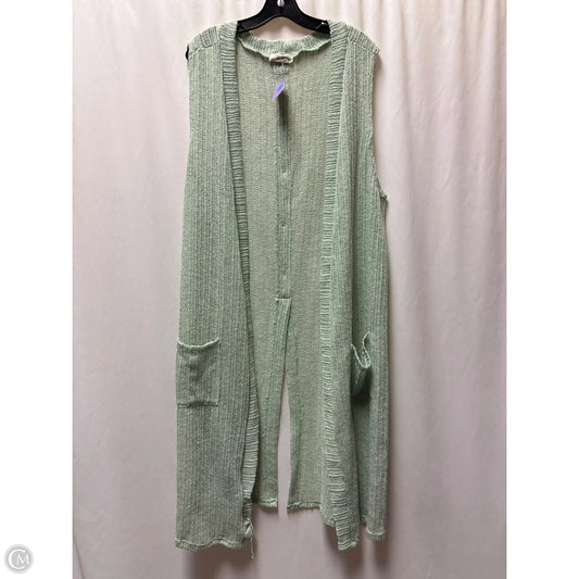 Cardigan By Jade In Green, Size: 3x