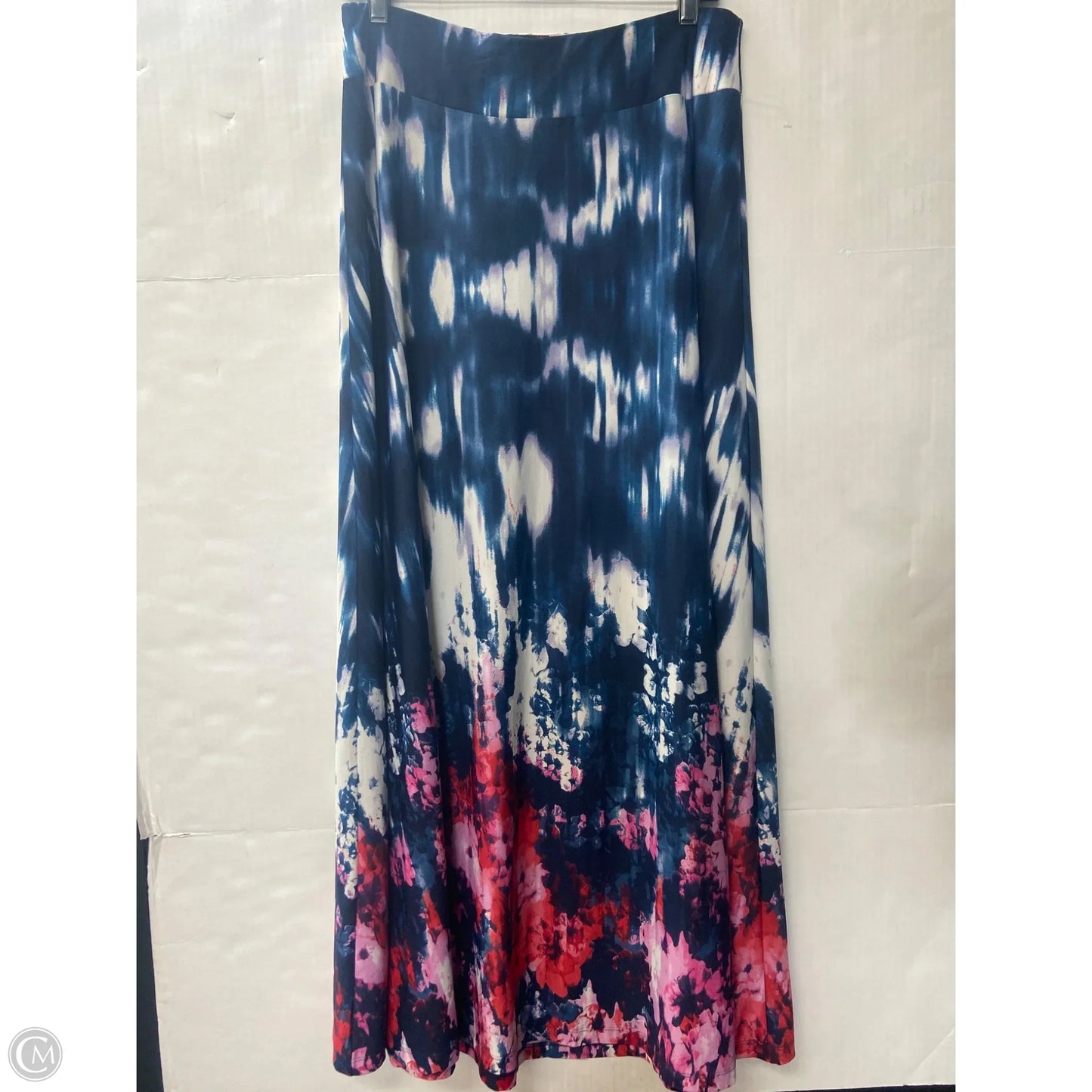 Skirt Maxi By Valerie Stevens In Blue, Size: M