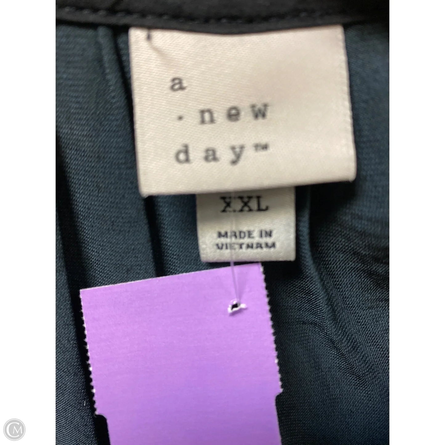 Top Long Sleeve By A New Day In Black, Size: Xxl