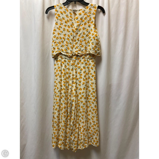 Jumpsuit Casual Maxi By Clothes Mentor In Orange, Size: S