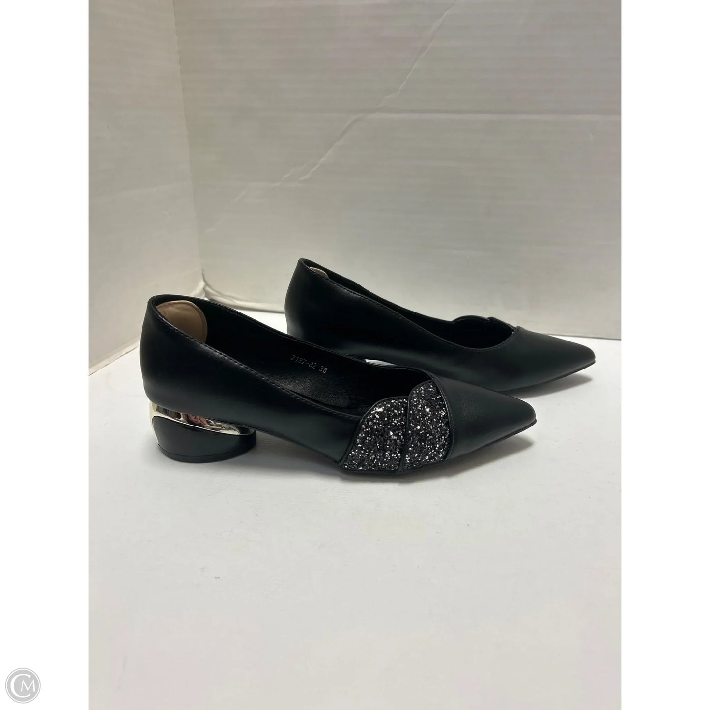 Shoes Heels Block By Clothes Mentor In Black, Size: 7.5