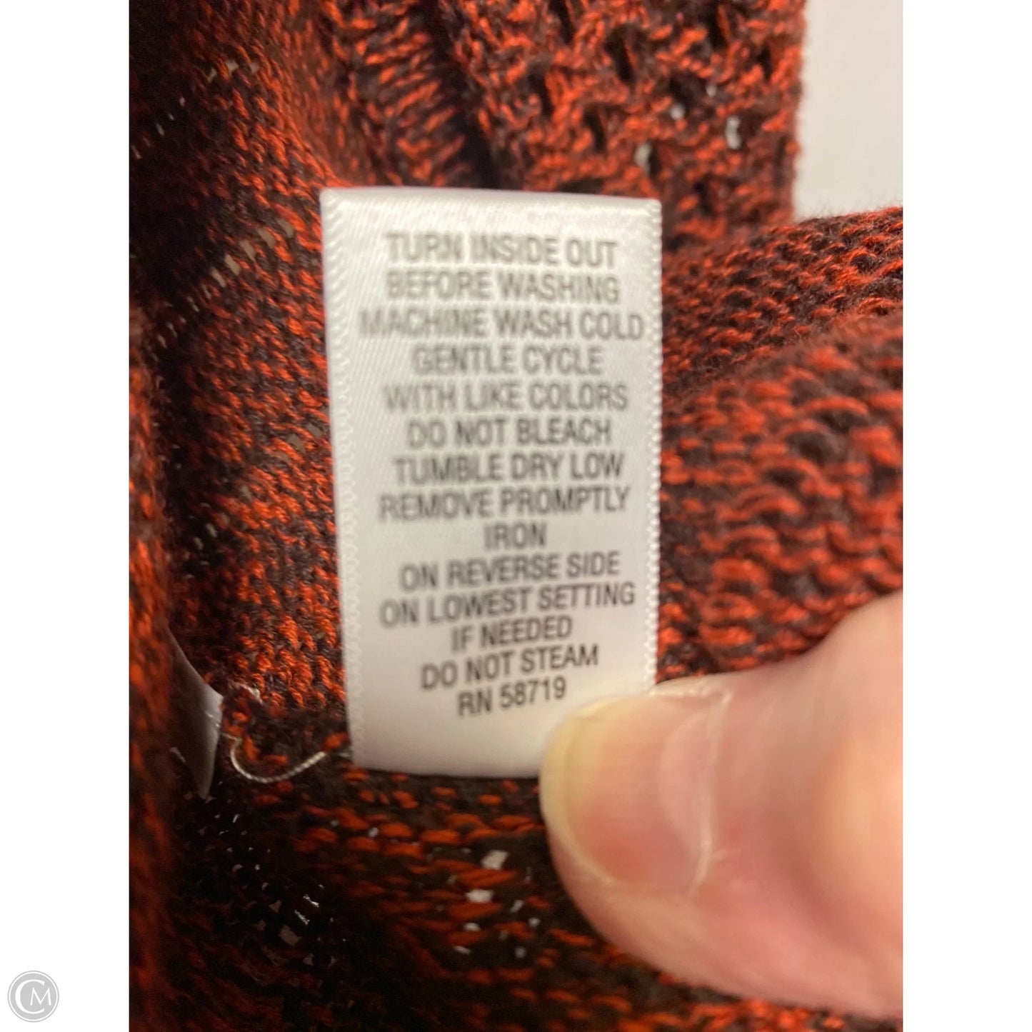 Cardigan By Studio Works In Maroon, Size: Xl