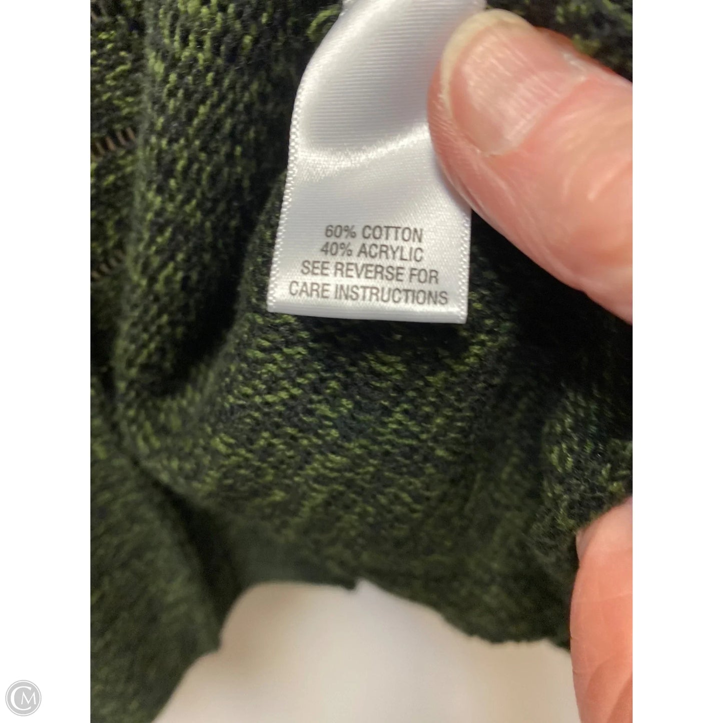 Cardigan By Studio Works In Green, Size: Xl