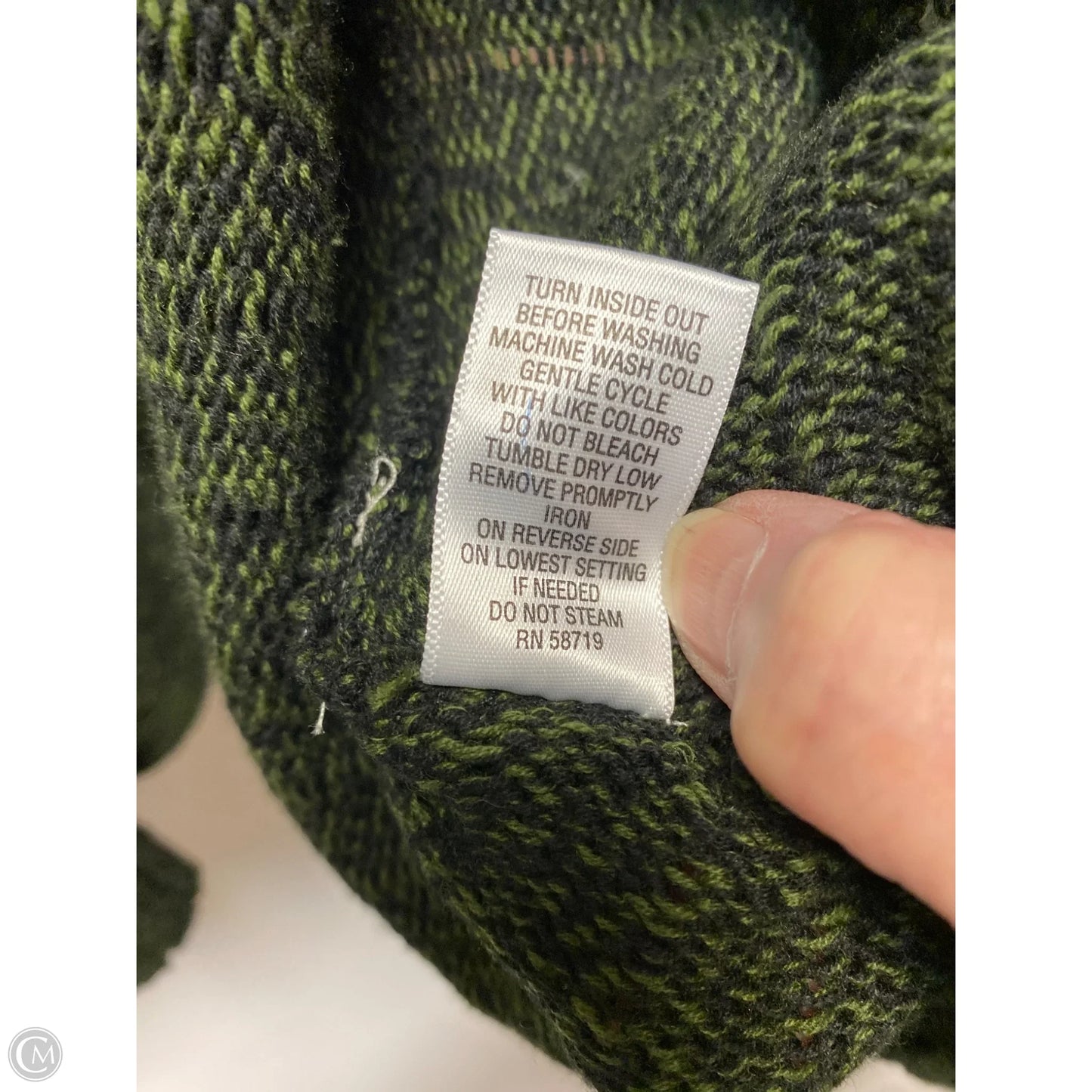 Cardigan By Studio Works In Green, Size: Xl