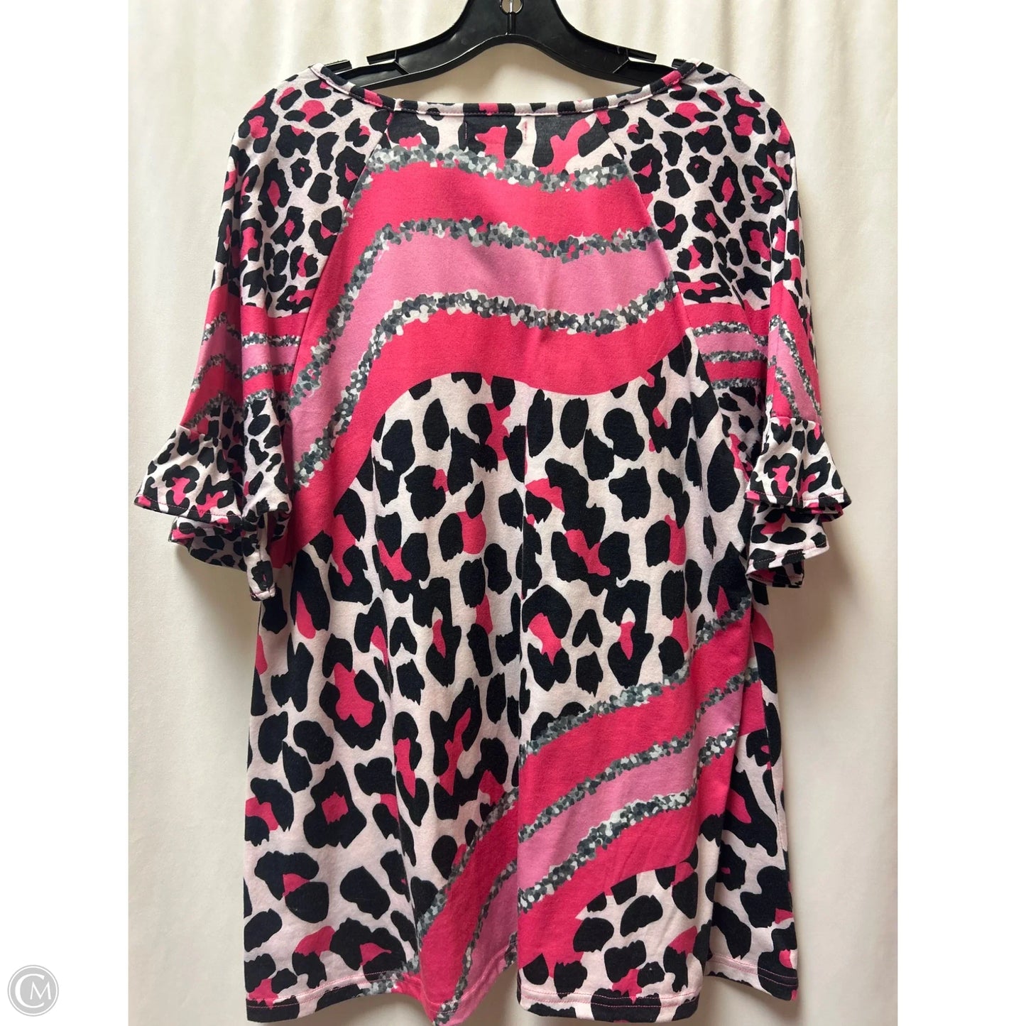 Top Short Sleeve By Clothes Mentor In Pink, Size: L