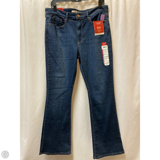 Jeans Boot Cut By Levis In Blue Denim, Size: 12