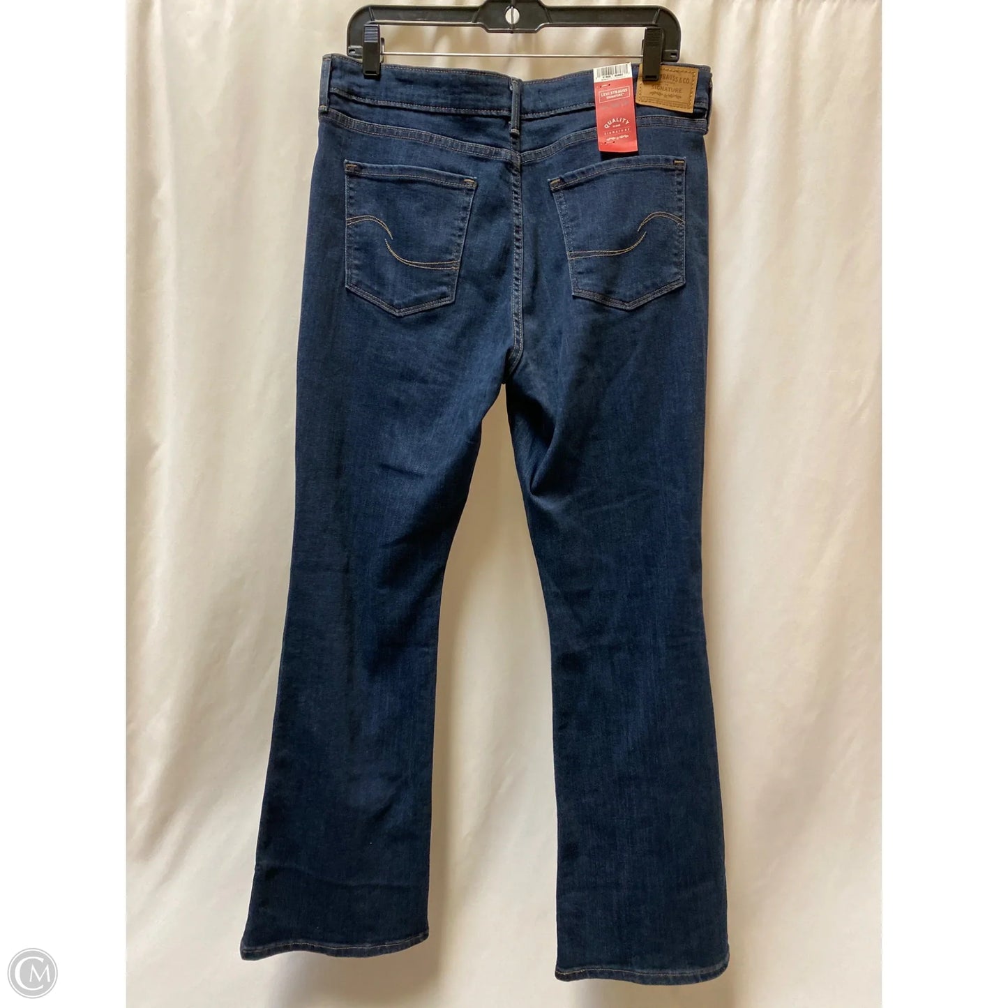 Jeans Boot Cut By Levis In Blue Denim, Size: 12